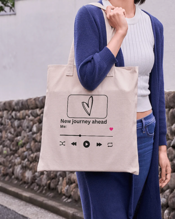 Now Playing Canvas Tote Bag | Gift for Music Lovers