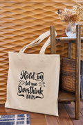 Let Me Overthink Premium Canvas Tote Bag | Funny Minimalist | Everyday Carry