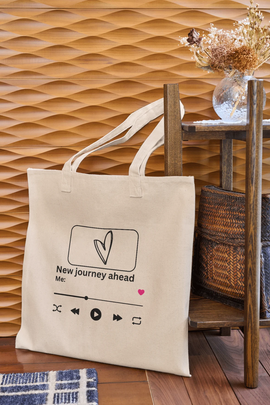 Now Playing Canvas Tote Bag | Gift for Music Lovers