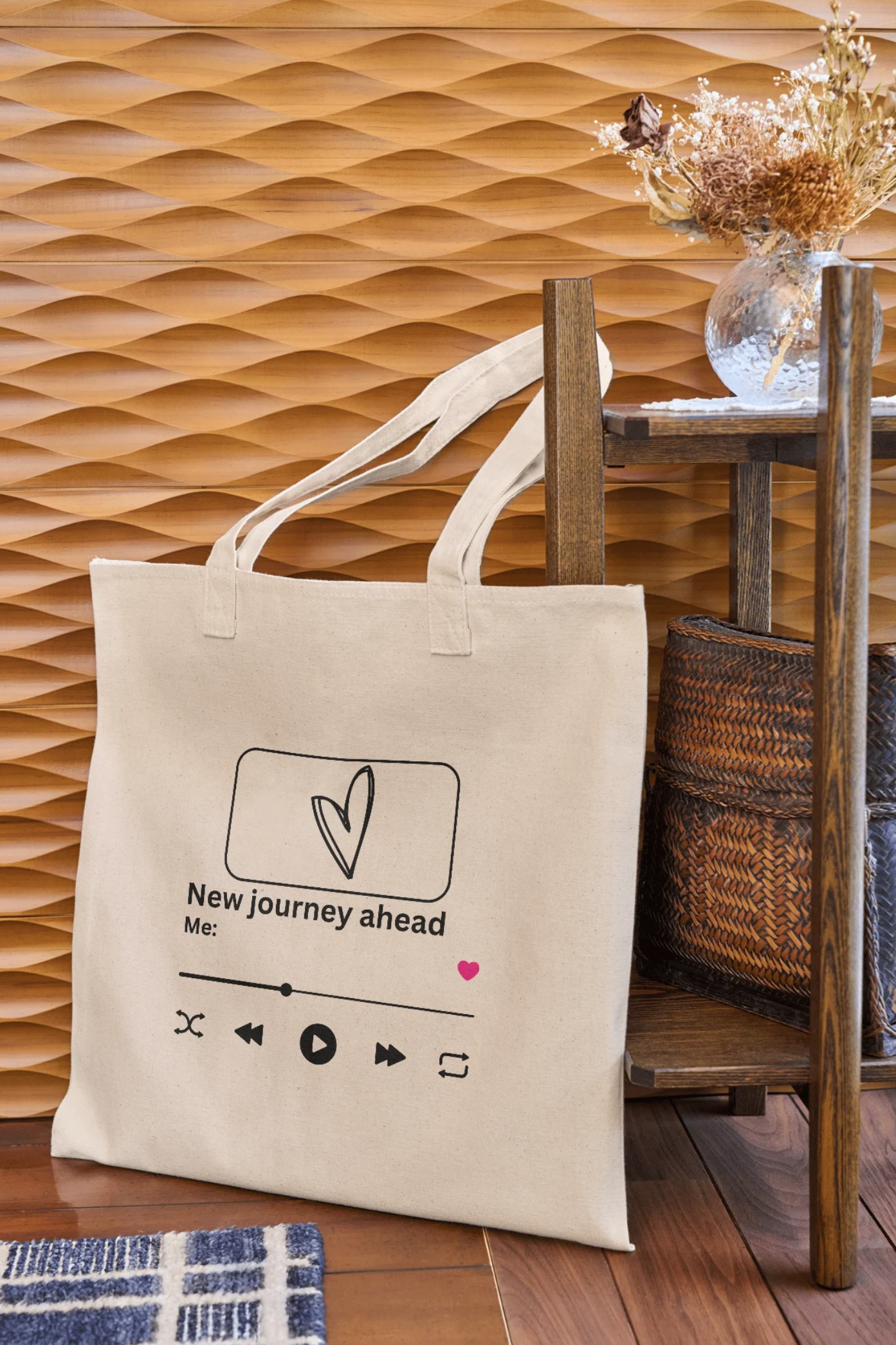 Now Playing Canvas Tote Bag | Gift for Music Lovers