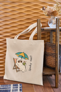 Spooky Naa Tote Bag | Cute Funny Ghost Aesthetic Canvas Bag