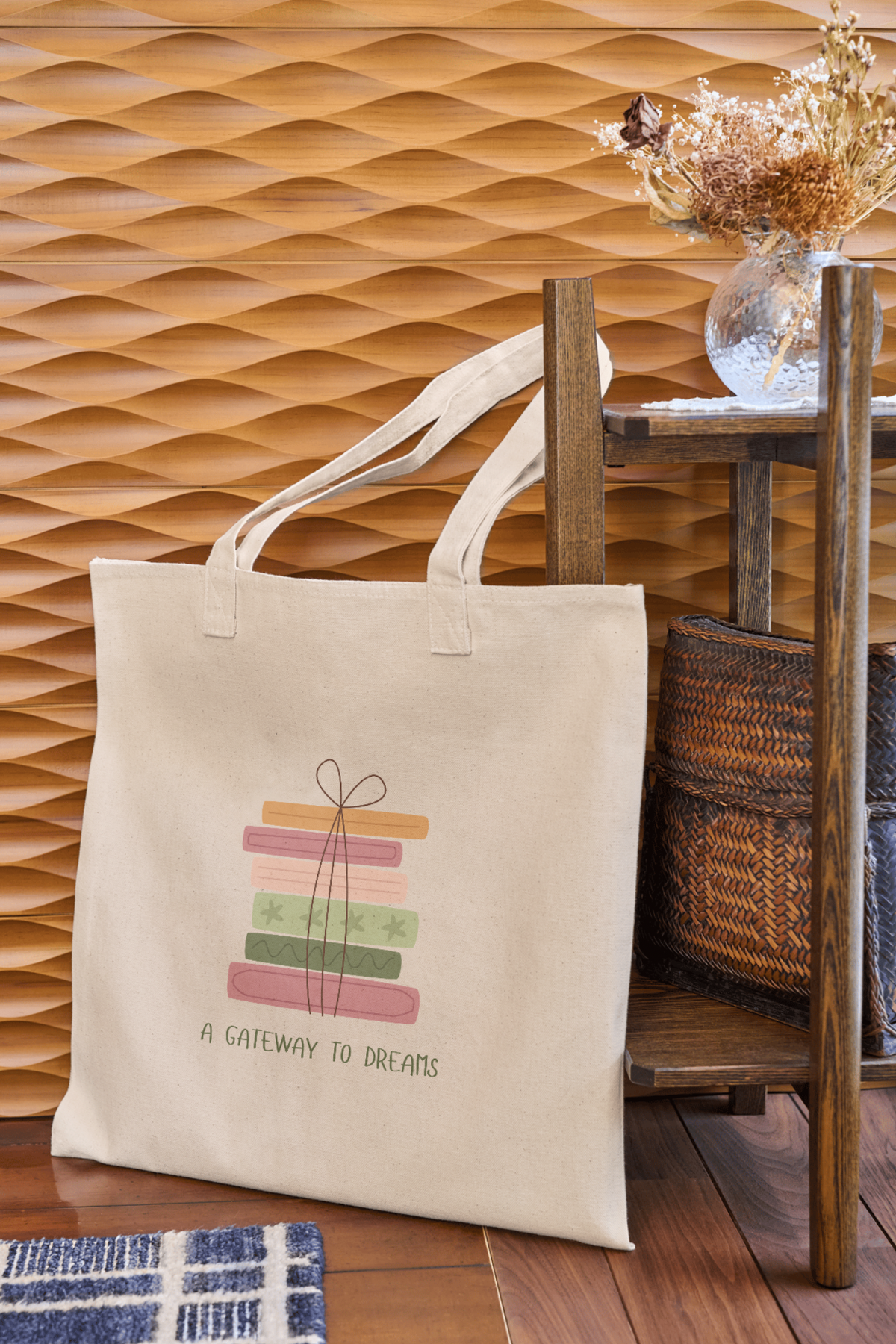 Books Lover Canvas Tote Bag | Eco-Friendly Bookish Tote