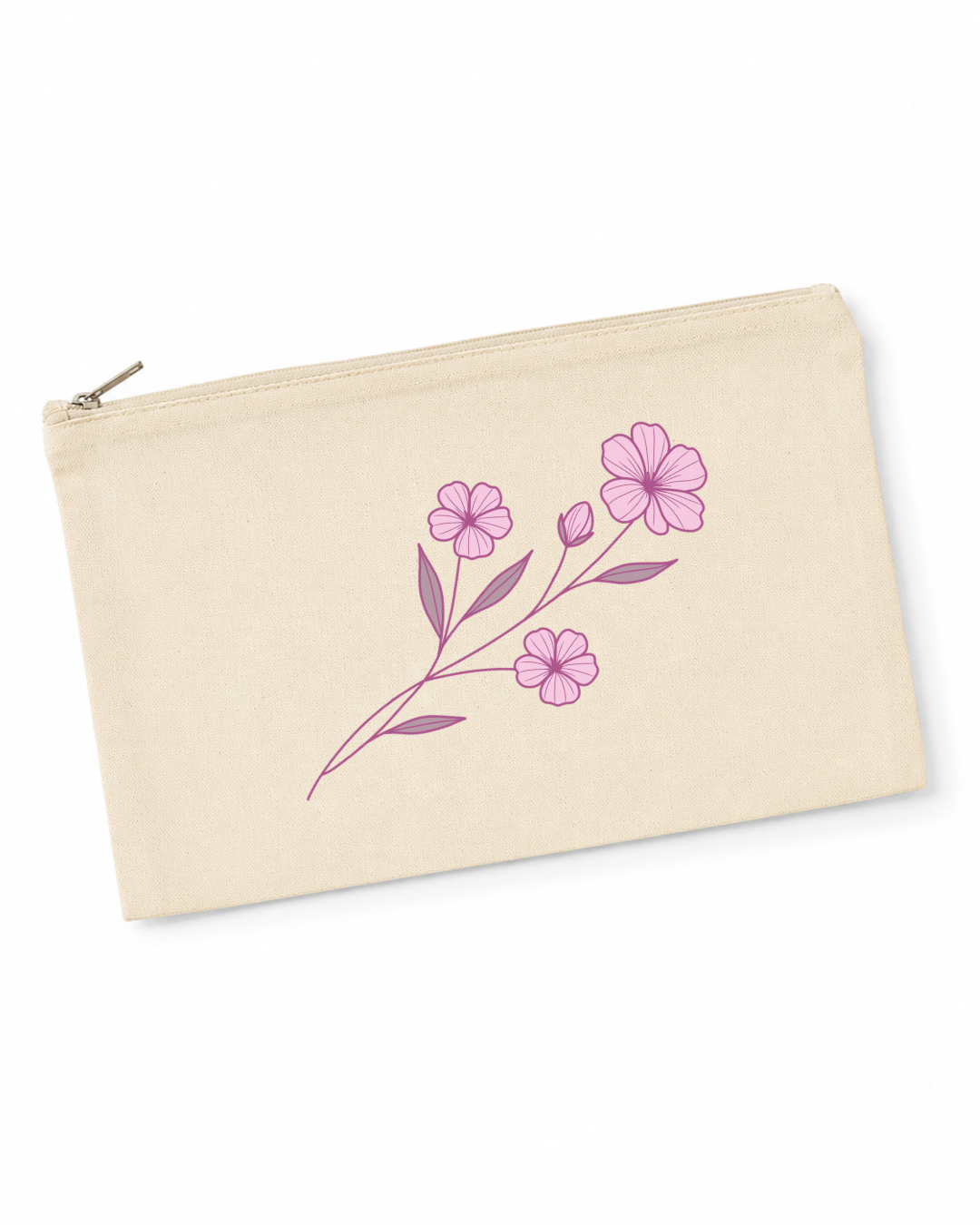 Premium Canvas Zipper Pouch | 8x5 Inch Multi-Purpose Cosmetic, Pencil & Travel Organizer