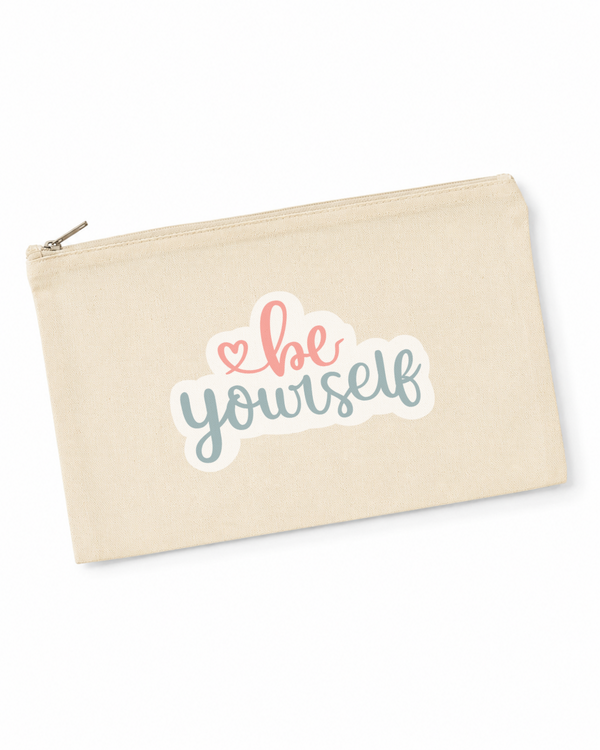 Premium Canvas Zipper Pouch | 8x5 Inch Multi-Purpose Cosmetic, Pencil & Travel Organizer