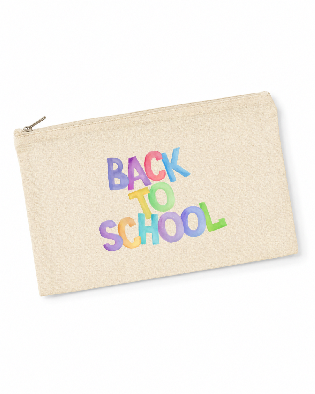 Premium Canvas Zipper Pouch | 8x5 Inch Multi-Purpose Cosmetic, Pencil & Travel Organizer