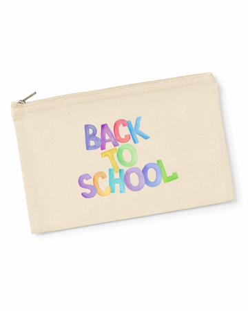 Premium Canvas Zipper Pouch | 8x5 Inch Multi-Purpose Cosmetic, Pencil & Travel Organizer