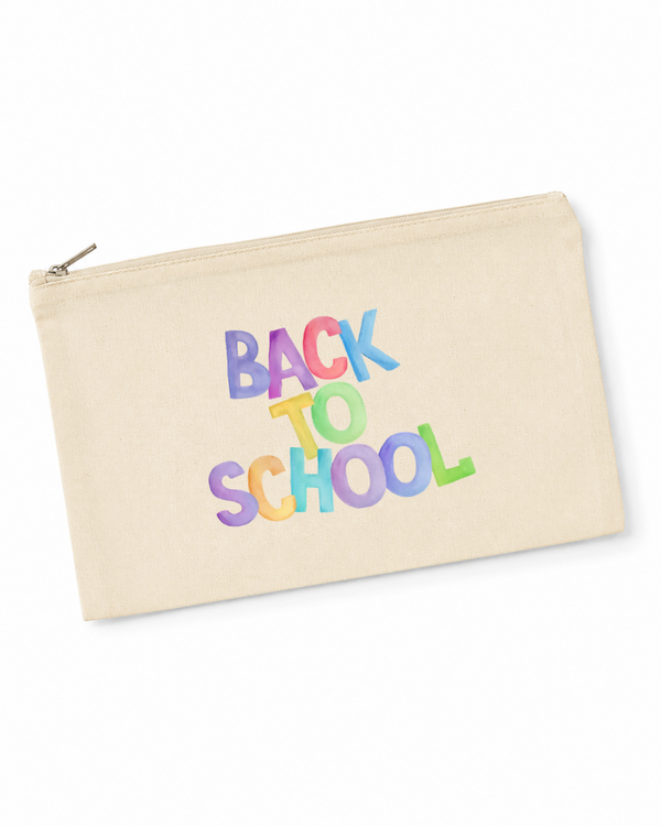 Premium Canvas Zipper Pouch | 8x5 Inch Multi-Purpose Cosmetic, Pencil & Travel Organizer